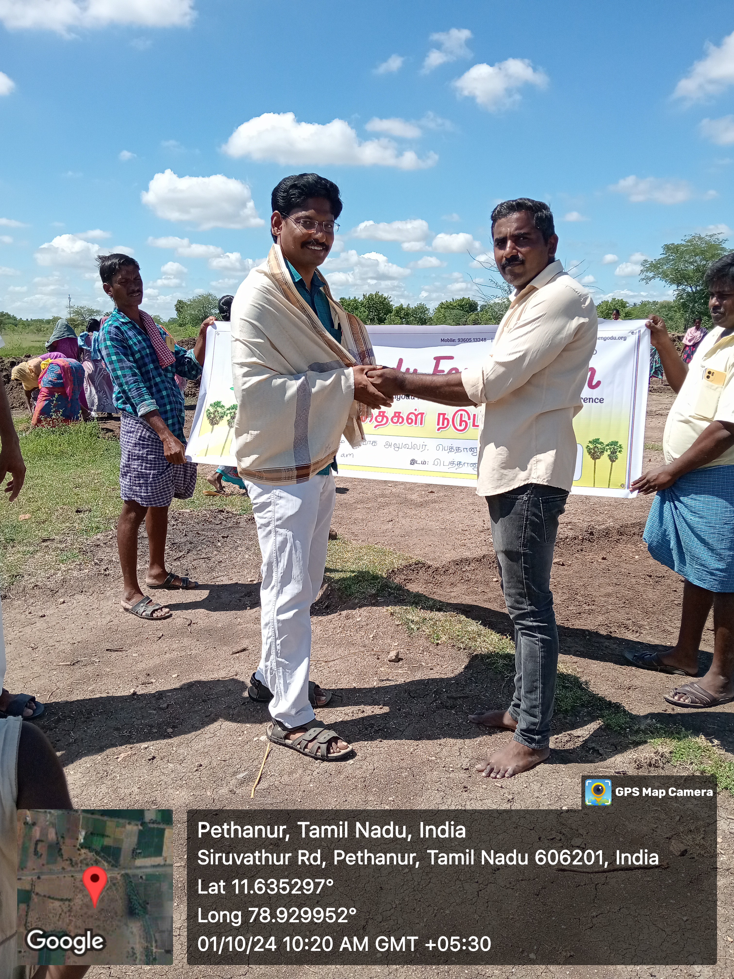 Tree plantation drive with volunteers