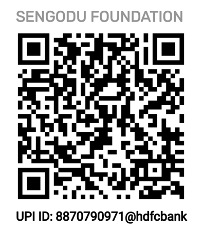 UPI QR Code for donating to Sengodu Foundation